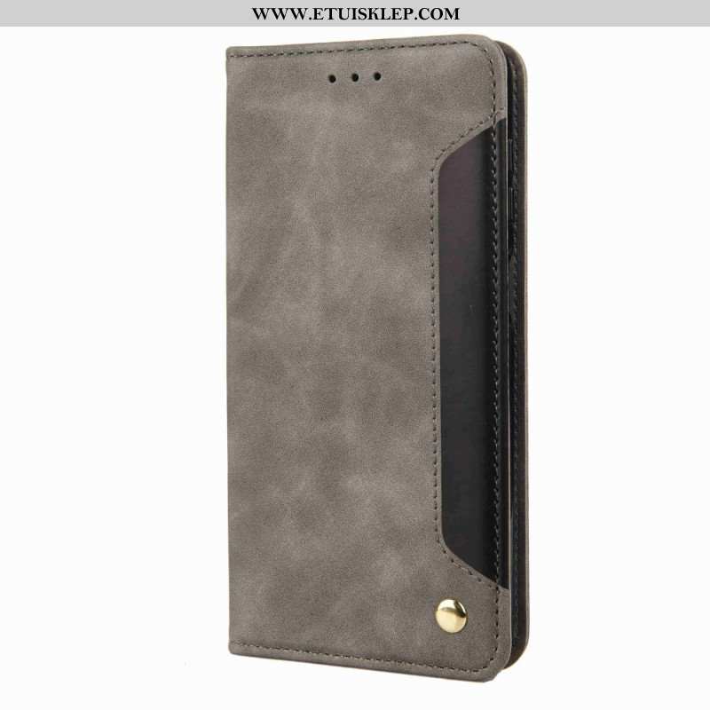 Etui Folio do Samsung Galaxy M53 5G Dwukolorowa Elegancja